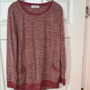 Stylish Women's Maroon Crew Neck Sweater